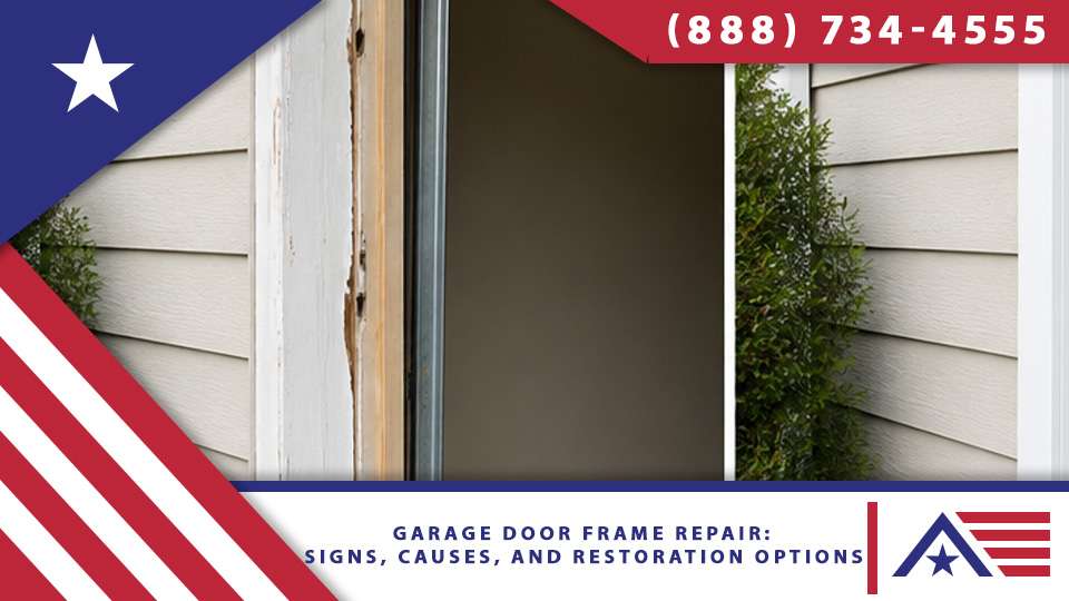 Garage door frame repair: signs, causes, and restoration options